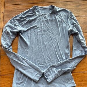lululemon athletica Women's Soft Gray Long Sleeve Tee